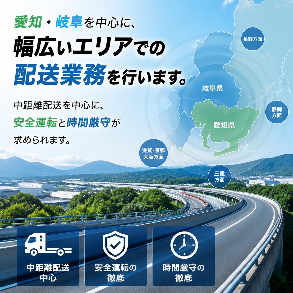 業務内容と配送エリア